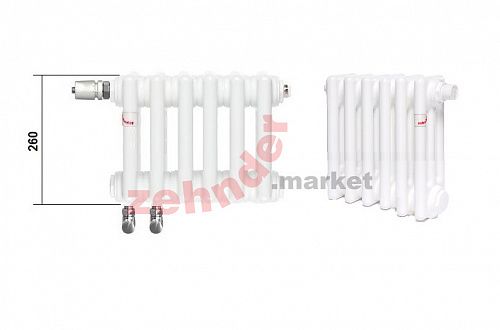 Радиатор Zehnder Charleston Completto CH 3026/30 V001 ½ RAL 9016