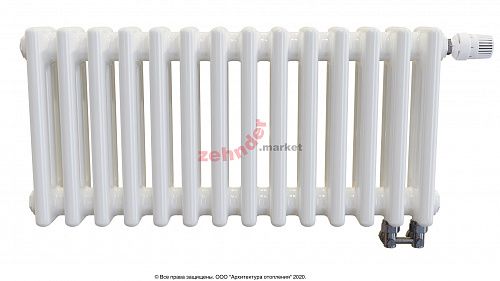 Радиатор Zehnder Charleston Completto 3030/14 V001 1/2 RAL 9016 нижнее подключение (с кронштейнами CVD1+BH)