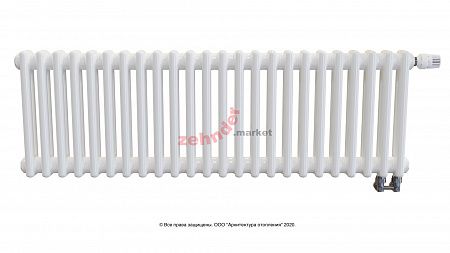 Радиатор Zehnder Charleston Completto 2035/24 V001 1/2 RAL 9016 нижнее подключение