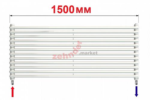 Радиатор Zehnder Charleston Turned T3150/12 N3580 RAL 9016