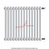 Радиатор Zehnder Charleston 2050/14 1270 1/2 RAL 9016 боковое подключение (с кронштейнами CVD1+BH)