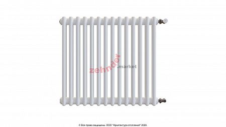 Радиатор Zehnder Charleston 2050/14 1270 1/2 RAL 9016 боковое подключение (с кронштейнами CVD1+BH)