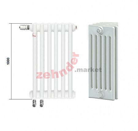 Радиатор Zehnder Charleston Completto CH 6100/04 V001 ½ RAL 9016