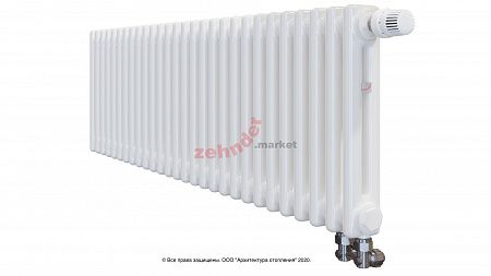 Радиатор Zehnder Charleston Completto 2035/28 V001 1/2 RAL 9016 нижнее подключение