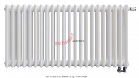 Радиатор Zehnder Charleston Completto 3050/22 V001 1/2 RAL 9016 нижнее подключение (с кронштейнами CVD1+BH)