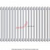 Радиатор Zehnder Charleston 2050/26 1270 1/2 RAL 9016 боковое подключение (с кронштейнами CVD1+BH)