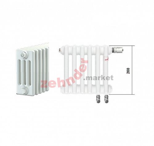 Радиатор Zehnder Charleston Completto CH 4019/52 V001 ½ RAL 9016