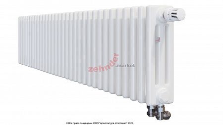 Радиатор Zehnder Charleston Completto 3030/32 V001 1/2 RAL 9016 нижнее подключение