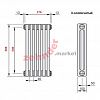 Радиатор Zehnder Charleston CH 3057/06 1270 ¾ RAL 9016