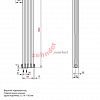 Вертикальный радиатор Zehnder Charleston Completto 3180/04 V001 1/2 RAL 9016 нижнее подключение