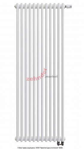 Радиатор Zehnder Charleston Completto CH 2180/12 V001 ½ RAL 9016