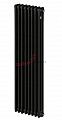 Вертикальный радиатор Zehnder Charleston 3180/08 1270 3/4 RAL 9217 matt Чёрный боковое подключение