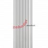 Вертикальный радиатор Zehnder Charleston 3180/12 1270 1/2 RAL 9016 боковое подключение (с кронштейнами CVD1+BH)