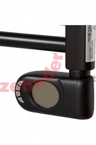 Электрический полотенцесушитель Zehnder Aura PBEBZ-120-50/MQ RAL 9005 matt/патрон Musa RAL 9005 matt