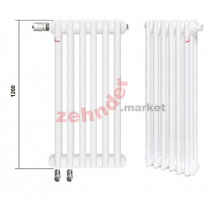 Радиатор Zehnder Charleston Completto CH 3120/37 V001 ½ RAL 9016