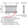 Радиатор Zehnder Charleston 2110/06 1270 3/4 RAL 9016 боковое подключение