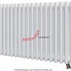 Радиатор Zehnder Charleston Completto 3050/20 V001 1/2 RAL 9016 нижнее подключение (с кронштейнами CVD1+BH)