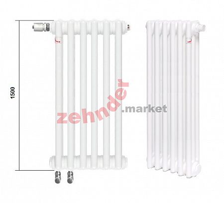 Радиатор Zehnder Charleston Completto 3150/10 V001 1/2 RAL 9016 нижнее подключение