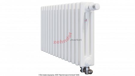 Радиатор Zehnder Charleston Completto 3037/14 V001 1/2 RAL 9016 нижнее подключение