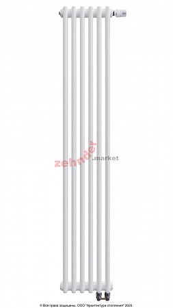 Вертикальный радиатор Zehnder Charleston Completto 2180/06 V001 1/2 RAL 9016 нижнее подключение