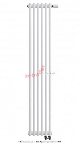 Вертикальный радиатор Zehnder Charleston Completto 2180/06 V001 1/2 RAL 9016 нижнее подключение