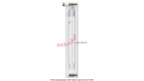 Радиатор Zehnder Charleston CH 3050/06 1270 1/2 RAL 9016 боковое подключение (с кронштейнами CVD1+BH)