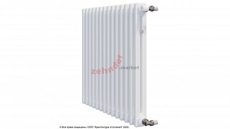 Радиатор Zehnder Charleston 2050/14 1270 1/2 RAL 9016 боковое подключение (с кронштейнами CVD1+BH)