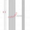 Вертикальный радиатор Zehnder Charleston 3180/06 1270 3/4 RAL 9016 боковое подключение