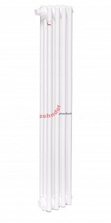 Вертикальный радиатор Zehnder Charleston Completto 3180/04 V001 1/2 RAL 9016 нижнее подключение (с кронштейнами CVD1+BH)