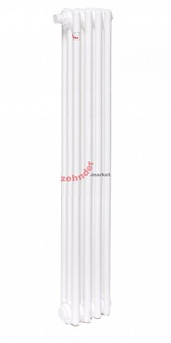 Вертикальный радиатор Zehnder Charleston Completto 3180/04 V001 1/2 RAL 9016 нижнее подключение (с кронштейнами CVD1+BH)