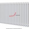 Радиатор Zehnder Charleston CH 3050/28 1270 1/2 RAL 9016 боковое подключение (с кронштейнами CVD1+BH)