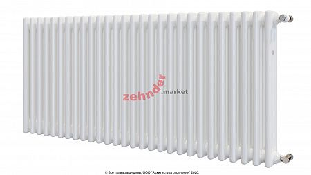 Радиатор Zehnder Charleston CH 3050/28 1270 1/2 RAL 9016 боковое подключение (с кронштейнами CVD1+BH)