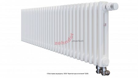 Радиатор Zehnder Charleston Completto 2035/32 V001 1/2 RAL 9016 нижнее подключение