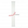 Вертикальный радиатор Zehnder Charleston 2200/06 1270 1/2 RAL 9016 боковое подключение (с кронштейнами CVD1+BH)