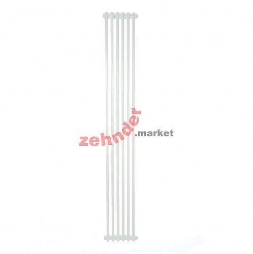 Вертикальный радиатор Zehnder Charleston 2200/06 1270 1/2 RAL 9016 боковое подключение (с кронштейнами CVD1+BH)