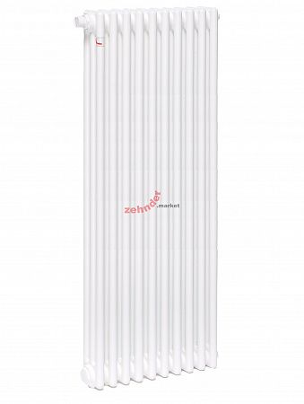 Вертикальный радиатор Zehnder Charleston Completto 3180/10 V001 1/2 RAL 9016 нижнее подключение (с кронштейнами CVD1+BH)
