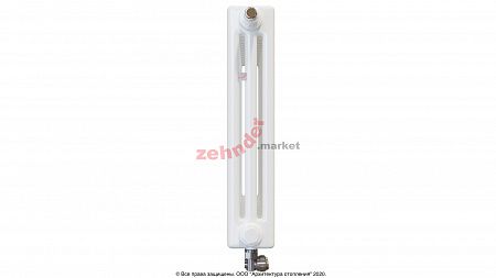 Радиатор Zehnder Charleston Completto 3050/14 V001 1/2 RAL 9016 нижнее подключение (с кронштейнами CVD1+BH)