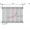 Радиатор Zehnder Charleston CH 3050/16 1270 1/2 RAL 9016 боковое подключение (с кронштейнами CVD1+BH)