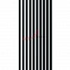 Вертикальный радиатор Zehnder Charleston Completto 2180/10 V001 1/2 RAL 9217 matt Чёрный нижнее подключение