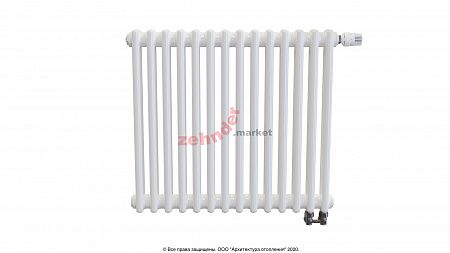 Радиатор Zehnder Charleston Completto 2056/14 V001 1/2 RAL 9016 нижнее подключение