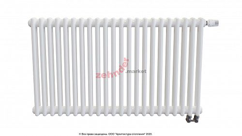 Радиатор Zehnder Charleston Completto 2056/22 V001 1/2 RAL 9016 нижнее подключение