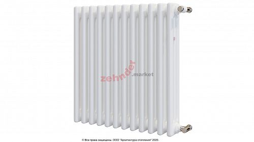 Радиатор Zehnder Charleston 3057/12 1270 3/4 RAL 9016 боковое подключение