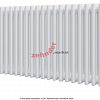 Радиатор Zehnder Charleston Completto 3050/24 V001 1/2 RAL 9016 нижнее подключение (с кронштейнами CVD1+BH)