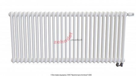 Радиатор Zehnder Charleston Completto 2056/28 V001 1/2 RAL 9016 нижнее подключение