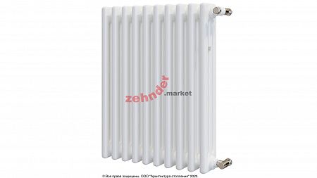 Радиатор Zehnder Charleston CH 3050/10 1270 1/2 RAL 9016 боковое подключение (с кронштейнами CVD1+BH)