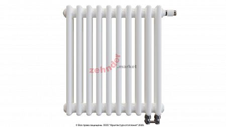 Радиатор Zehnder Charleston Completto 3050/10 V001 1/2 RAL 9016 нижнее подключение (с кронштейнами CVD1+BH)