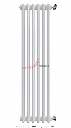 Радиатор Zehnder Charleston 2110/06 1270 3/4 RAL 9016 боковое подключение