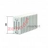 Радиатор Zehnder Charleston CH 4035/41 1270 ¾ RAL 9016