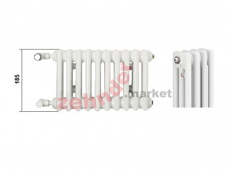 Радиатор Zehnder Charleston CH 3019/03 1270 ¾ RAL 9016