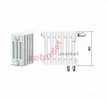 Радиатор Zehnder Charleston Completto CH 4030/03 V001 ½ RAL 9016